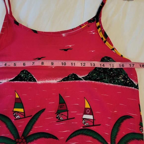 Cocowalk women's size small 100% rayon t-shirt dress with tasseled bottom - Picture 5 of 15